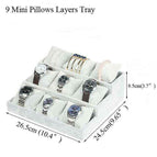 9 mini pillows layer