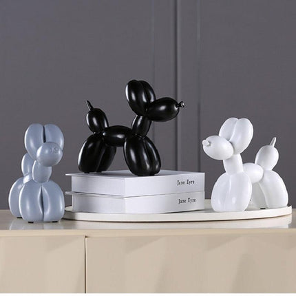 Sleek Resin Balloon Dog Sculpture for Chic Home Decor - Très Elite