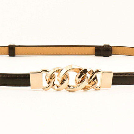 Sleek Versatile Faux Leather Belt: Effortless Elegance for Any Outfit
