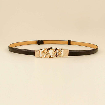 Sleek Versatile Faux Leather Belt: Effortless Elegance for Any Outfit