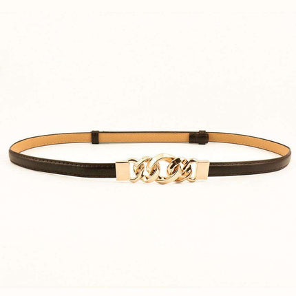 Sleek Versatile Faux Leather Belt: Effortless Elegance for Any Outfit