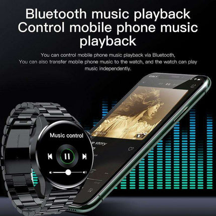 Sleek Waterproof Smartwatch with Touchscreen and Advanced Health Tracking Features - Très Elite