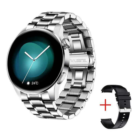 Sleek Waterproof Smartwatch with Touchscreen and Advanced Health Tracking Features - Très Elite