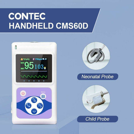 Smart Handheld Pulse Oximeter with Sleep Monitoring - Accurate Heart and Oxygen Level Tracking for All Ages and Pets..