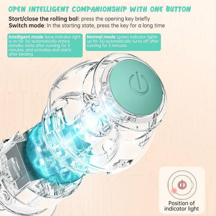 Smart Interactive Rotating Cat Play Ball - Fun and Engaging Activity for Indoor Cats - Très Elite