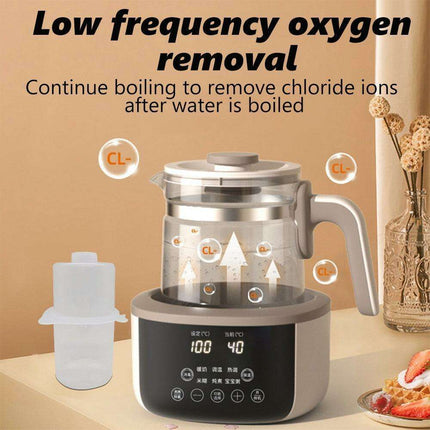 Smart Touch Glass Electric Kettle - 1.4L Rapid Boiling Multi-Function Cooking Pot - Très Elite