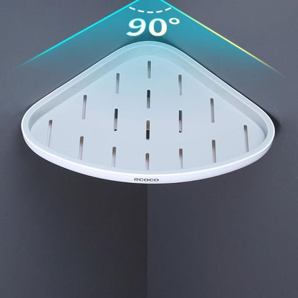 Smart Triangular Bathroom Organizer with Drainage System..