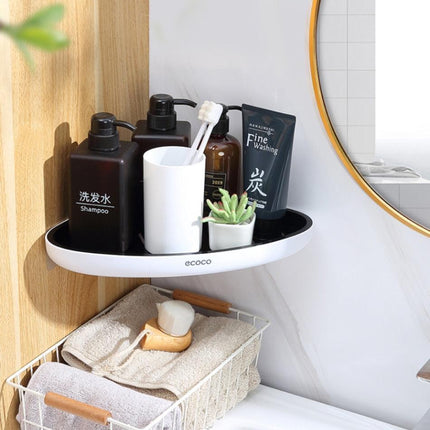 Smart Triangular Bathroom Organizer with Drainage System..
