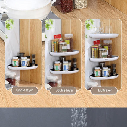 Smart Triangular Bathroom Organizer with Drainage System..