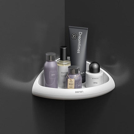Smart Triangular Bathroom Organizer with Drainage System..
