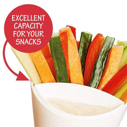 Snack Master French Fry Holder with Detachable Dipping Cup - Très Elite