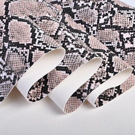 Snake Print PU Leather - Luxurious Crafting Sheet - Très Elite