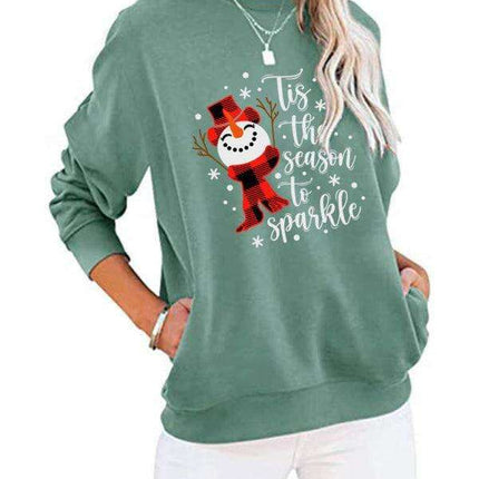 Snowman Batwing Top - Cozy Christmas Chic