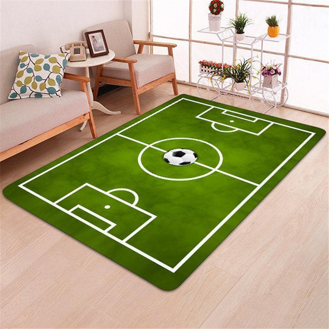 Soccer Lover's Cozy Memory Foam Bedroom Mat