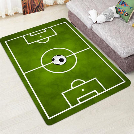 Soccer Lover's Cozy Memory Foam Bedroom Mat