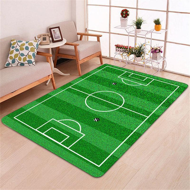 Soccer Lover's Cozy Memory Foam Bedroom Mat
