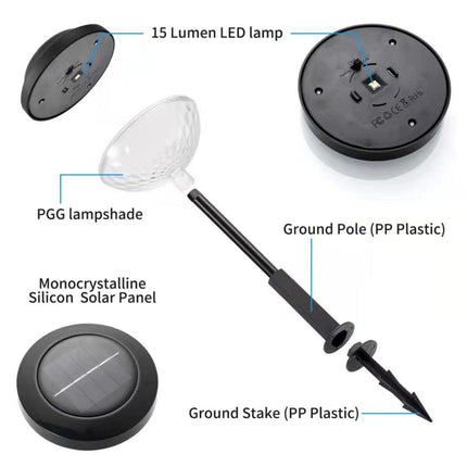 Solar RGB Pathway Lights with Optional Warm Glow - Durable & Eco-Friendly Design - Très Elite