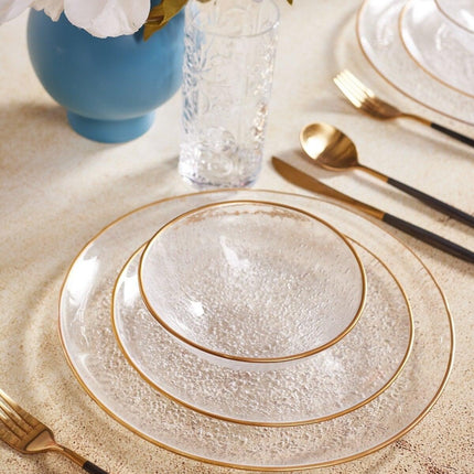 Sophisticated 12-Piece Glass Dinnerware Set to Transform Your Dining Experience - Très Elite