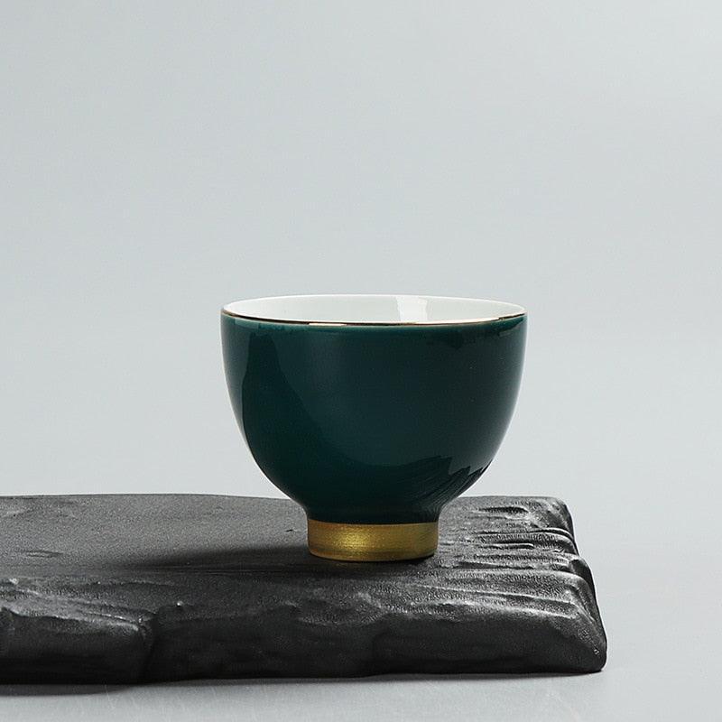 Sophisticated 6-Piece Kiln-Fired Kung Fu Tea Cup Collection - Très Elite