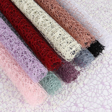 Sophisticated Artisan Muslin Floral Wrap for Creative Bouquet Presentation - Très Elite