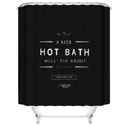 Sophisticated Black Elegance Shower Curtain | Unique Bathroom Style Upgrade - Très Elite