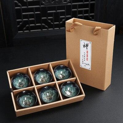 Sophisticated Blue and White Vintage Chinese Porcelain Tea Cup Collection for Puer Tea Lovers - Très Elite