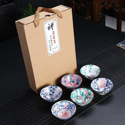 Sophisticated Blue and White Vintage Chinese Porcelain Tea Cup Collection for Puer Tea Lovers - Très Elite