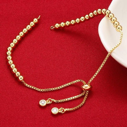 Sophisticated Customizable Brass and Rhinestone Chain for Stunning DIY Bracelet Designs - Très Elite