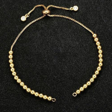 Sophisticated Customizable Brass and Rhinestone Chain for Stunning DIY Bracelet Designs - Très Elite
