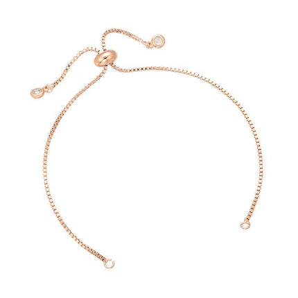 Sophisticated Customizable Brass and Rhinestone Chain for Stunning DIY Bracelet Designs - Très Elite