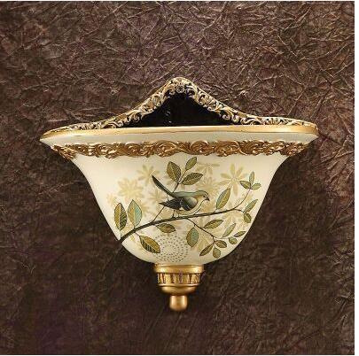 Sophisticated European Resin Wall Planter and Vase
