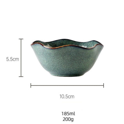 Sophisticated Japanese Lotus Leaf Ceramic Dining Set for Exquisite Table Styling - Très Elite