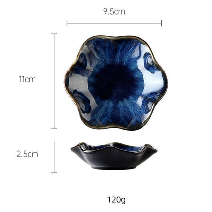 Sophisticated Japanese Lotus Leaf Ceramic Dining Set for Exquisite Table Styling - Très Elite
