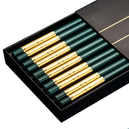 Sophisticated Non-Slip Japanese Chopsticks Set - 5 Elegant Pairs - Très Elite
