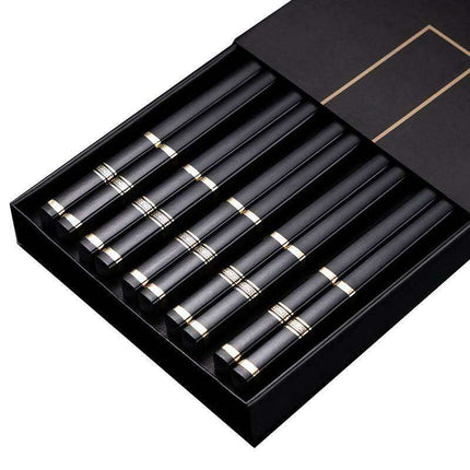 Sophisticated Non-Slip Japanese Chopsticks Set - 5 Elegant Pairs - Très Elite