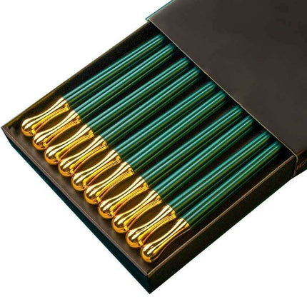 Sophisticated Non-Slip Japanese Chopsticks Set - 5 Elegant Pairs - Très Elite