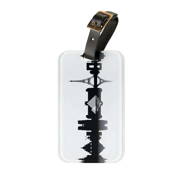 Sophisticated Parisian Acrylic Luggage Tag