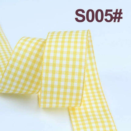 Sophisticated Plaid Grosgrain Ribbon Set for Elegant Gift Wrapping - Très Elite