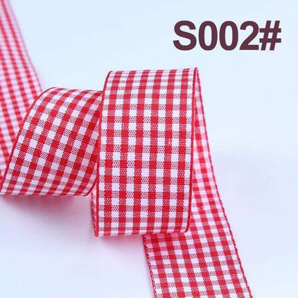 Sophisticated Plaid Grosgrain Ribbon Set for Elegant Gift Wrapping - Très Elite