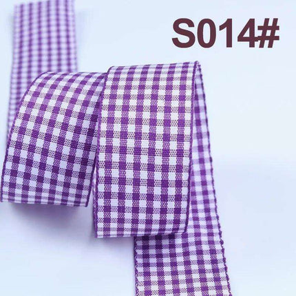 Sophisticated Plaid Grosgrain Ribbon Set for Elegant Gift Wrapping - Très Elite