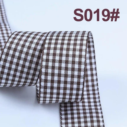 Sophisticated Plaid Grosgrain Ribbon Set for Elegant Gift Wrapping - Très Elite