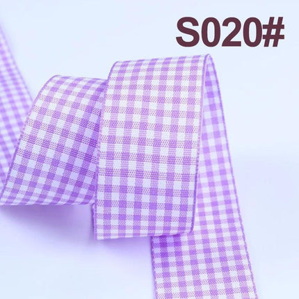 Sophisticated Plaid Grosgrain Ribbon Set for Elegant Gift Wrapping - Très Elite