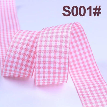 Sophisticated Plaid Grosgrain Ribbon Set for Elegant Gift Wrapping - Très Elite