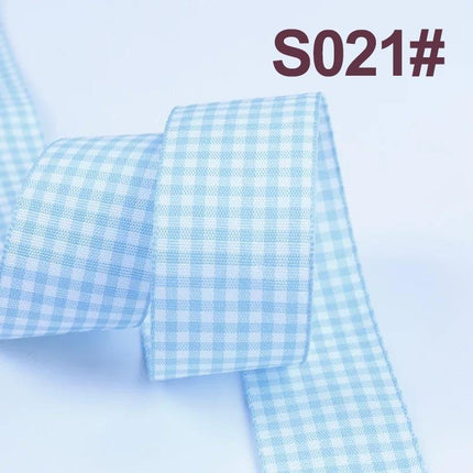 Sophisticated Plaid Grosgrain Ribbon Set for Elegant Gift Wrapping