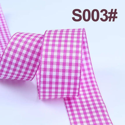 Sophisticated Plaid Grosgrain Ribbon Set for Elegant Gift Wrapping - Très Elite