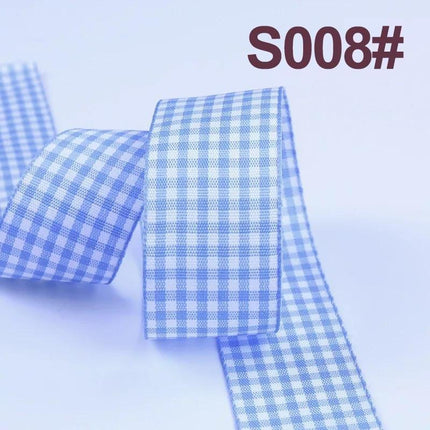 Sophisticated Plaid Grosgrain Ribbon Set for Elegant Gift Wrapping - Très Elite