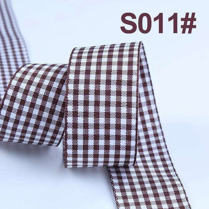 Sophisticated Plaid Grosgrain Ribbon Set for Elegant Gift Wrapping - Très Elite