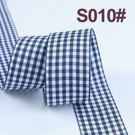 Sophisticated Plaid Grosgrain Ribbon Set for Elegant Gift Wrapping - Très Elite