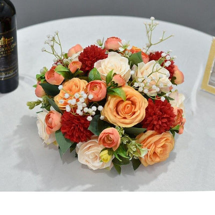 Sophisticated Round Floral Arrangement for Celebratory Events