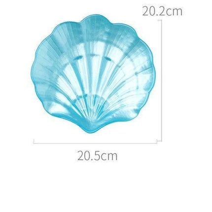 Sophisticated Seashell Glass Plate Set: Transform Your Dining Experience with European Elegance - Très Elite